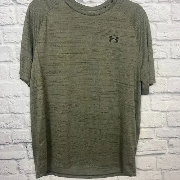 Under Armour Olive Green Men Size Large T-Shirt - Picture 3 of 5